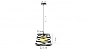 PENDUL METAL LOFT APP201-1CP, 25x33 cm, NEGRU, DIN OTEL SI METAL, STIL MODERN, TU - Img 7