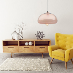 PENDUL MIRROR ROSE GOLD APP321-1CP, 29x15,5 cm, ROZ AURIU, DIN STICLA, STIL MODERN, TU - Img 4