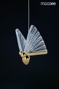 PENDUL MOOSEE BUTTERFLY M AURIU, CONFECTIONAT DIN CRISTAL SI METAL, STIL MODERN - Img 5