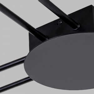 PLAFONIERA MODERN LED 6, APP521-6C, 117x85 cm, NEGRU, DIN OTEL DE INALTA CALITATE, STIL MODERN, TU - Img 2