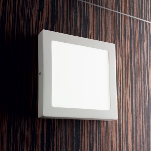 PLAFONIERA UNIVERSAL PL D30 SQUARE, ALB, DIN OTEL, STIL MODERN - Img 3