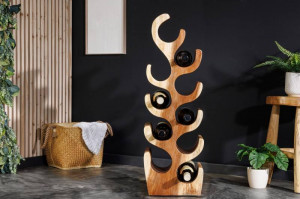 RAFT ORGANIZATOR 80CM, ARTE, LEMN MASIV, DESIGN MODERN - Img 2