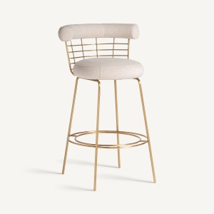 SCAUN BAR TRESIVIO 98CM, DIN METAL SI TEXTIL SI IN, STIL MODERN, VICAL HOME