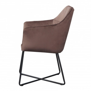 SCAUN CU BRATE SAMT CAPPUCCINO 38863 - DESIGN LOFT - Img 3