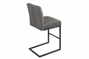 SCAUN DE BAR BIG ASTON GRI ANTIC 39057 STIL INDUSTRIAL - Img 4