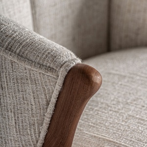 SCAUN DE BAR DOUZE 97CM, DIN METAL, LEMN SI TEXTIL, STIL MODERN, VICAL HOME - Img 5