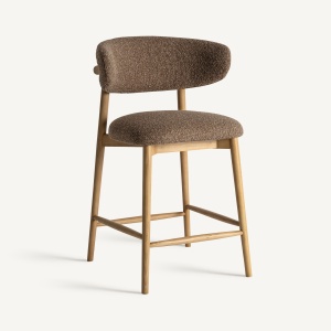 SCAUN DE BAR ERLEC 98CM, DIN LEMN DE FRASIN SI TEXTIL, STIL MODERN, VICAL HOME