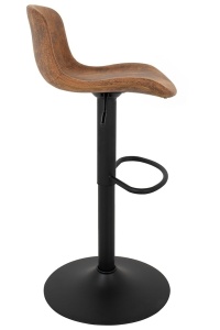 SCAUN DE BAR, REGLABIL, STOR, MARO, CONFECTIONAT DIN PIELE ECOLOGICA SI METAL, STIL MODERN - Img 2