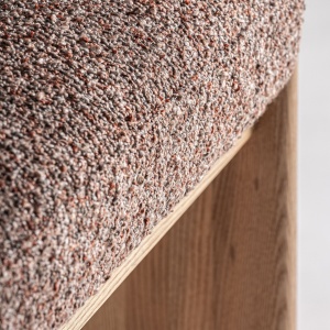SCAUN DE BAR SERNIER 98CM, DIN LEMN, METAL SI TEXTIL, STIL MODERN, VICAL HOME - Img 7