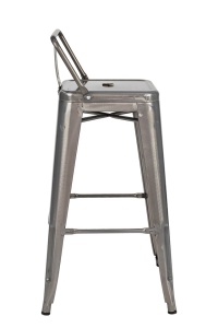 SCAUN DE BAR TOWER BACK 66, CONFECTIONAT DIN METAL, STIL INDUSTRIAL - Img 2