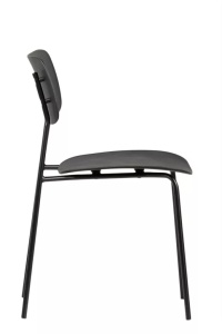 SCAUN DE CAFENEA/RESTAURANT, PLASTIC SI METAL, DE CULOARE NEAGRA - Img 5