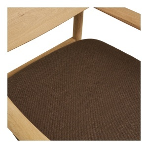 SCAUN DE RELAXARE OLVERA, DIN LEMN SI TEXTIL, CULOARE NATUR/MARO, HOUSE NORDIC - Img 8