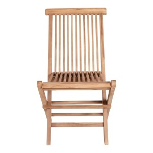 SCAUN DE TERASA TOLEDO, REALIZAT DIN LEMN DE TEC, CULOARE NATUR, HOUSE NORDIC - Img 3