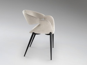 SCAUN DEOSEBIT, GIRO, TEXTIL SI METAL, BEJ/NEGRU, ARTIM GROUP SELECTION - Img 4