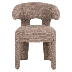 SCAUN DINIG NERIO MOCCA LINEAR, 214144, CONFECTIONAT DIN POLIESTER, METAL SI SPUMA, MARO MOCA, STIL MODERN - Img 2