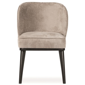 SCAUN DINING AINE PRO SUPREME, CONFECTIONAT DIN METAL, SPUMA, ARCURI SI TEXTIL, BEJ/NEGRU, STIL MODERN - Img 2