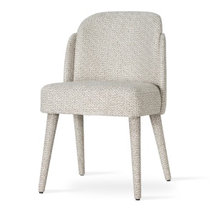 SCAUN DINING BEETLE SUPREME SOCK, CONFECTIONAT DIN LEMN, SPUMA, ARCURI SI METAL, BEJ, STIL MODERN