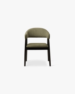 SCAUN DINING/BIROU ANDRA, VERDE DESCHIS, TAPITAT CU TAPITERIE DIN TEXTIL CHENILLE REBEL SI LEMN MASIV, MICADONI - Img 3