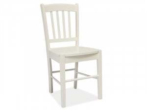 SCAUN DINING CD-57, ALB, DIN LEMN, STIL CLASIC
