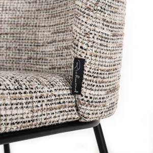 SCAUN DINING ELVI TRENDY NATURE 01, S4750, CONFECTIONAT DIN 100% POLIESTER, METAL SI SPUMA, RICHMOND INTERIORS - Img 4