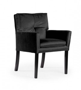 SCAUN DINING HAVANA, NEGRU, STIL CLASIC