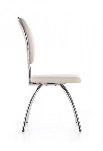SCAUN DINING K297 CROM/GRI DESCHIS STIL MODERN HALMAR - Img 4