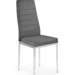 SCAUN DINING K354 GRI/CROM STIL MODERN HALMAR - Img 1