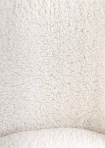 SCAUN DINING K474, CREM/AURIU, CU TAPITERIE DIN TEXTIL PLUSAT SI PICIOARE DIN METAL, STIL MODERN - Img 8