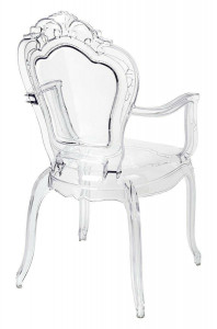 SCAUN DINING KING ARM, TRANSPARENT, DIN POLICARBONAT, STIL MODERN - Img 4