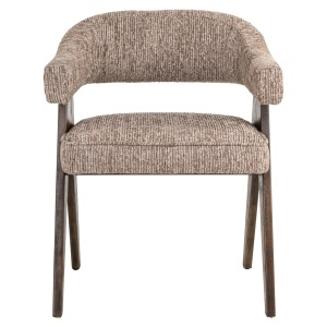 SCAUN DINING, MORI, REALIZAT DIN METAL DE CAUCIUC, FURNIR SI TEXTIL IGNIFUG, CULOARE CAPPUCCINO, DESIGN DEOSEBIT, RICHMOND INTERIORS - Img 2