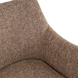 SCAUN DINING ROTATIV ALDO, REALIZAT DIN METAL, LEMN DE FAG SI TEXTIL, CULOARE MARO, DESIGN DEOSEBIT, RICHMOND INTERIORS - Img 6