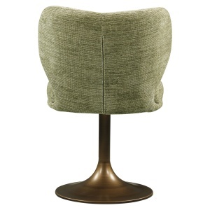 SCAUN DINING ROTATIV AMELY, DIN METAL SI TEXTIL, DE CULOARE CUPRU/FISTIC, RICHMOND INTERIORS - Img 8
