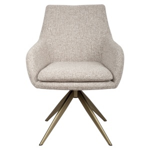 SCAUN DINING ROTATIV LISONNE, REALIZAT DIN METAL, LEMN DE FAG SI TEXTIL IGNIFUG, CULOARE MARO, DESIGN DEOSEBIT, RICHMOND INTERIORS - Img 4