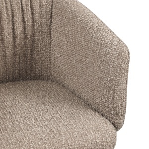 SCAUN DINING ROTATIV, MADELINE, REALIZAT DIN METAL SI TEXTIL, CULOARE CAFEA, DESIGN DEOSEBIT, RICHMOND INTERIORS - Img 7