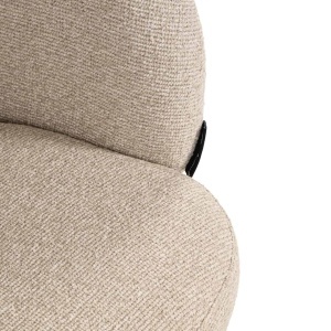SCAUN DINING ROTATIV OLIVIA, REALIZAT DIN METAL, LEMN DE FAG SI TEXTIL, CULOARE CREM, DESIGN DEOSEBIT, RICHMOND INTERIORS - Img 8