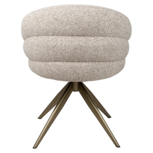 SCAUN DINING ROTATIV ZENDAYA, REALIZAT DIN METAL, LEMN DE FAG SI TEXTIL IGNIFUG, CULOARE MARO, DESIGN DEOSEBIT, RICHMOND INTERIORS - Img 6