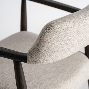 SCAUN DINING STAPLE, DIN LEMN DE FRASIN SI TEXTIL GRI, DESIGN CONTEMPORAN, VICAL HOME - Img 7