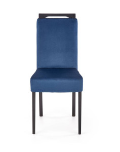 SCAUN DINING STIL CLARION 2, ALBASTRU MONOLITH 77/NEGRU, CU TAPITERIE DIN STOFA FINA SI PICIOARE DIN LEMN MASIV, STIL CLASIC - Img 5