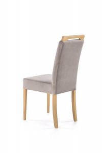 SCAUN DINING STIL CLARION, GRI RIVIERA 91/STEJAR, CU TAPITERIE DIN STOFA FINA SI PICIOARE DIN LEMN MASIV, STIL CLASIC - Img 3
