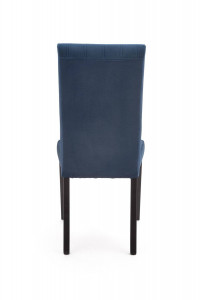 SCAUN DINING STIL DIEGO 2, ALBASTRU MONOLITH 77/NEGRU, CU TAPITERIE DIN CATIFEA SI PICIOARE DIN LEMN MASIV, STIL CLASIC - Img 6
