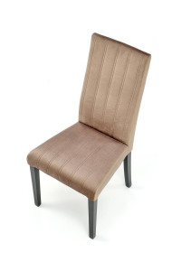 SCAUN DINING STIL DIEGO 2, BEJ MONOLITH 09/NEGRU, CU TAPITERIE DIN CATIFEA SI PICIOARE DIN LEMN MASIV, STIL CLASIC - Img 3