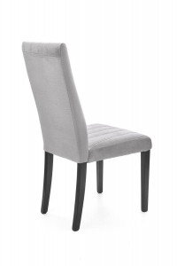 SCAUN DINING STIL DIEGO 2, GRI MONOLITH 85/NEGRU, CU TAPITERIE DIN CATIFEA SI PICIOARE DIN LEMN MASIV, STIL CLASIC - Img 4