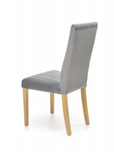 SCAUN DINING STIL DIEGO 3, GRI MONOLITH 85/STEJAR, CU TAPITERIE DIN CATIFEA SI PICIOARE DIN LEMN MASIV, STIL CLASIC - Img 4