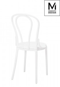 SCAUN DINING/TERASA TONI, ALB, DIN POLIPROPILENA, STIL MODERN - Img 2