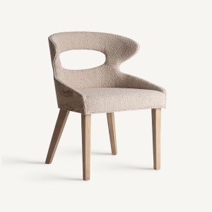 SCAUN DINING TREBAS, DIN LEMN DE FRASIN SI TEXTIL, DESIGN EXCLUSIVIST, VICAL HOME