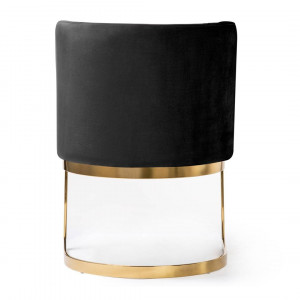 SCAUN DINING VEGAS, NEGRU/AURIU, STIL MODERN - Img 2