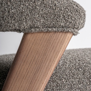 SCAUN DINING VENEY, MARO DESCHIS SI GRI, REF. 36363, PRELUCRAT MANUAL, CONFECTIONAT DIN LEMN DE STEJAR SI CAUCIUC SI TEXTIL, STIL MODERN - Img 8