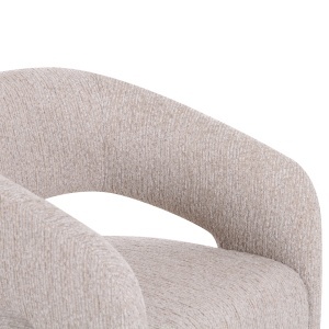 SCAUN DINING VIXEN, REALIZAT DIN LEMN SI TEXTIL, CULOARE CREM, DESIGN DEOSEBIT, RICHMOND INTERIORS - Img 7