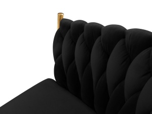 SCAUN EXCLUSIVIST SHIRLEY NEGRU, TAPITERIE DIN CATIFEA SI AURIU, STIL MODERN, ARTIM GROUP SELECTION - Img 3