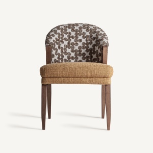 SCAUN KALESHA, CULOARE MARO/BEJ, DIN LEMN SI TEXTIL, VICAL HOME - Img 2